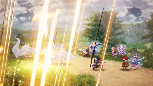 A Vision supporting the party in the rebuilt battle system