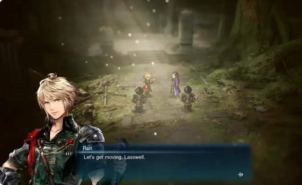 Rain and Lasswell on the path into the Earth Shrine